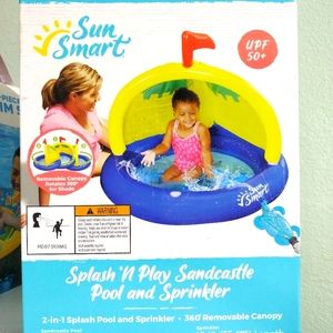 Splash N Play Sandcastle Pool and Sprinkler